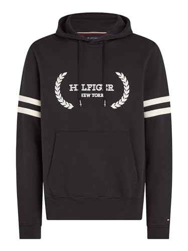 Tommy Hilfiger LAUREL MONOTYPE HOODIE, schwarz(bdsblack), Gr. L von Tommy Hilfiger