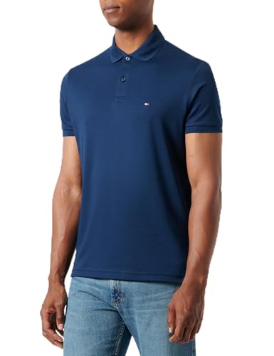 Tommy Hilfiger LIQUID COTTON ESSENTIAL REG POLO S/S Polo Herren, Blue (Night Sky), XXL von Tommy Hilfiger