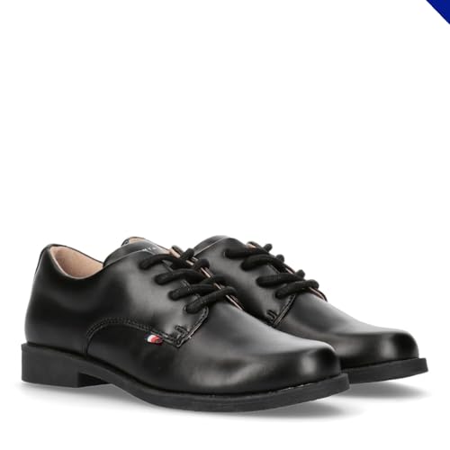 Tommy Hilfiger Lace-up Schuh mit glattem Finish, Samir, Schwarz, 30 von Tommy Hilfiger