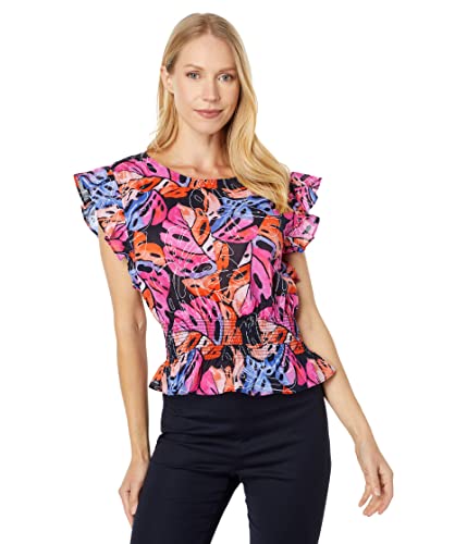 Tommy Hilfiger Langärmeliges Damen-Poloshirt, Sky Captain Multi, Mittel Tommy Hilfiger Langärmeliges Damen-Poloshirt, Sky Captain Multi, Mittel von Tommy Hilfiger