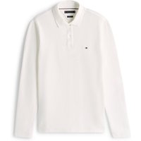 Tommy Hilfiger Langarm-Poloshirt aus merzerisierter Fischgrät-Buamwolle in XXL von Tommy Hilfiger