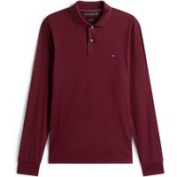 Tommy Hilfiger Langarm-Poloshirt in melierter Jersey-Qualität, Regular Fit in XXL von Tommy Hilfiger