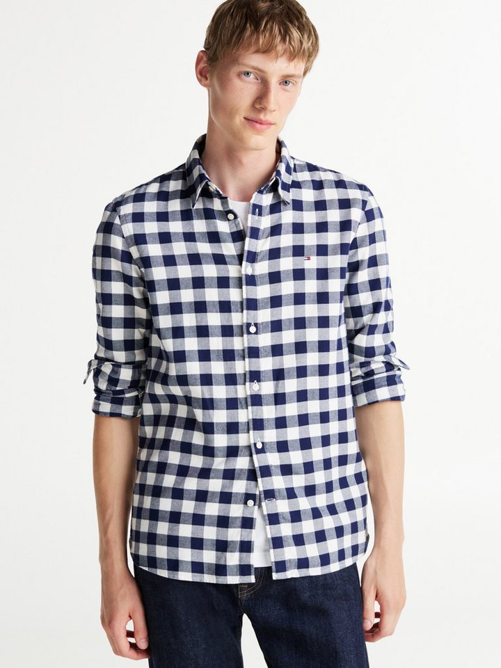 Tommy Hilfiger Langarmhemd BRUSHED GINGHAM SF SHIRT modisch kariert von Tommy Hilfiger