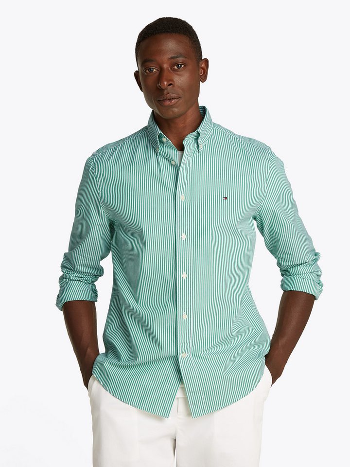 Tommy Hilfiger Langarmhemd FLEX POPLIN CLASSIC STP RF SHIRT mit Sreifenmuster Tommy Hilfiger Langarmhemd FLEX POPLIN CLASSIC STP RF SHIRT mit Sreifenmuster von Tommy Hilfiger