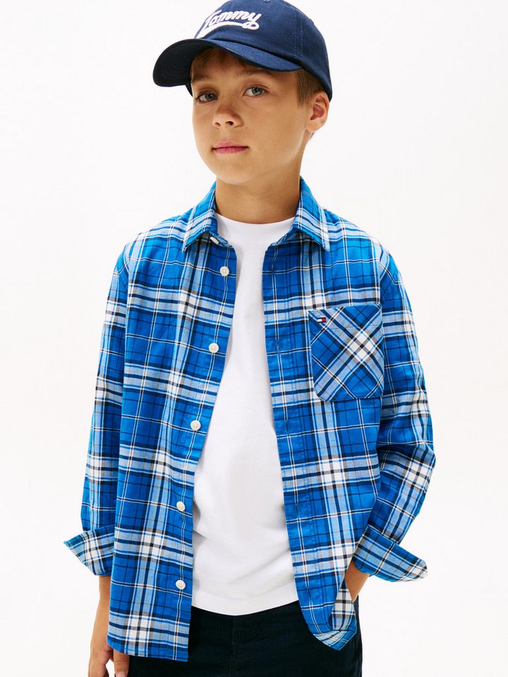 Tommy Hilfiger Langarmhemd TOMMY GRAPHIC CHECK SHIRT Kinder bis 16 Jahre, Druck von Tommy Hilfiger