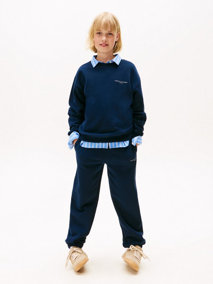 Tommy Hilfiger Langarmshirt & Hose MINI CORP C-NECK SWEATSHIRT SET (2-tlg) Kinder bis 16 Jahre von Tommy Hilfiger