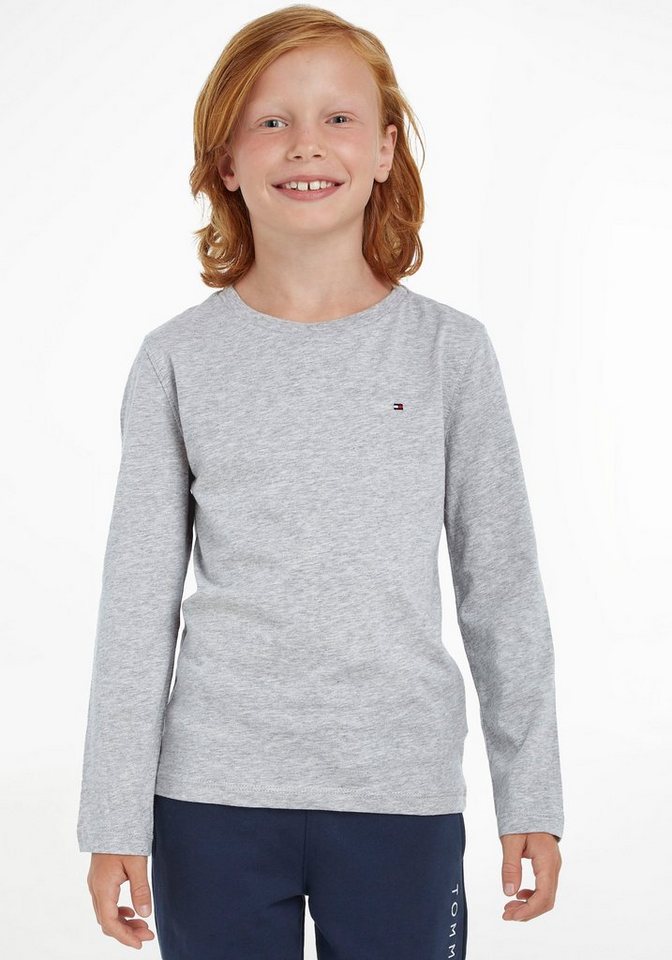 Tommy Hilfiger Langarmshirt BOYS BASIC CN KNIT L/S Kinder Kids Junior MiniMe von Tommy Hilfiger