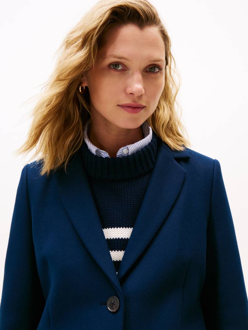 Tommy Hilfiger Langmantel "CLASSIC SB WOOL REG COAT" mit Wolle und Kaschmiranteil von Tommy Hilfiger