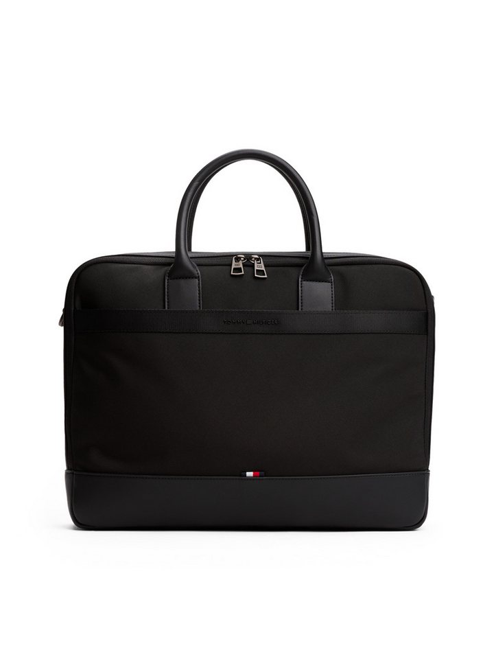 Tommy Hilfiger Laptoptasche TH NYLON TRAVEL COMPUTER BAG, Unisex Geschäftstasche, Messenger Bag, ideal für Geschäftsreise von Tommy Hilfiger