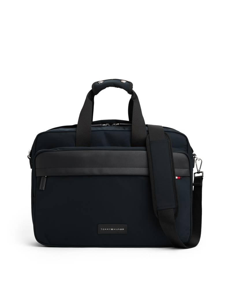 Tommy Hilfiger Laptoptasche "TH NYLON WORKBAG", Unisex Schultertasche, Businesstasche mit Vordertaschenfach von Tommy Hilfiger