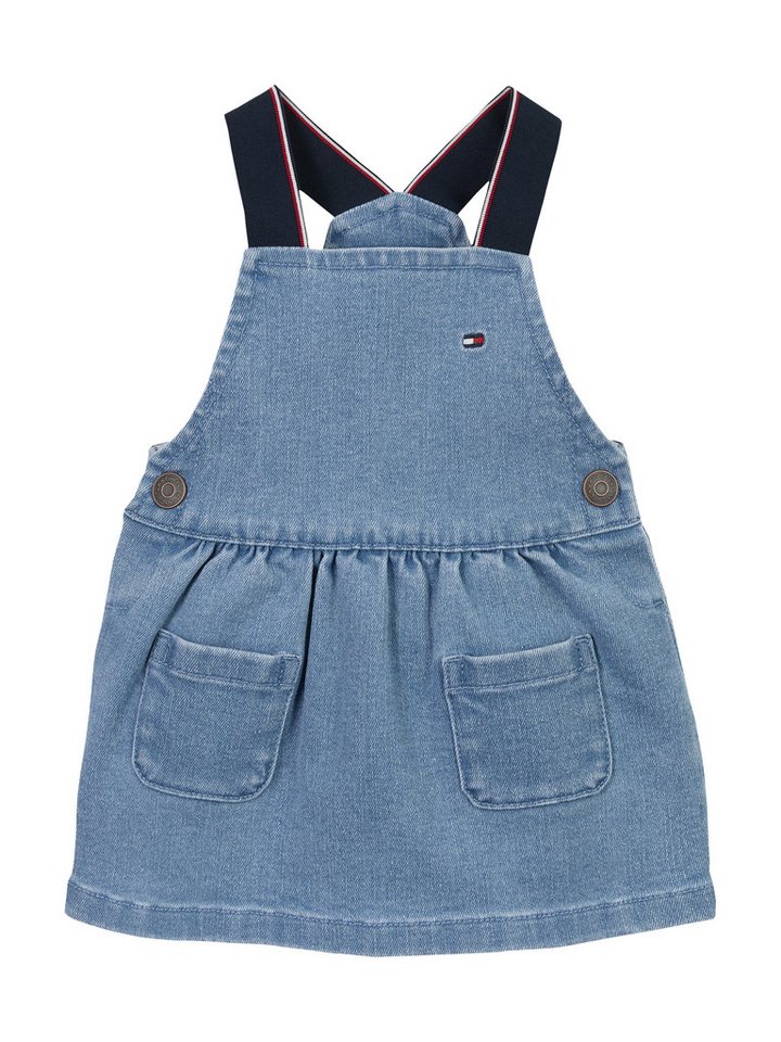Tommy Hilfiger Latzkleid DENIM DUNGAREE DRESS mit Logostickerei, mit Knöpfen von Tommy Hilfiger