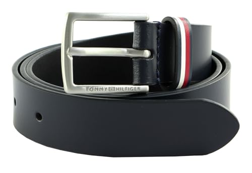 Tommy Hilfiger Leather Belt Kids W75 Space Blue von Tommy Hilfiger