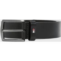 Tommy Hilfiger Ledergürtel Denton mit Logo-Pin in 90 von Tommy Hilfiger