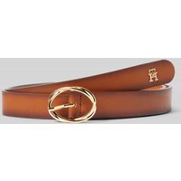 Tommy Hilfiger Ledergürtel mit Logo-Applikation in Cognac, Größe 85 Tommy Hilfiger Ledergürtel mit Logo-Applikation in Cognac, Größe 85 von Tommy Hilfiger