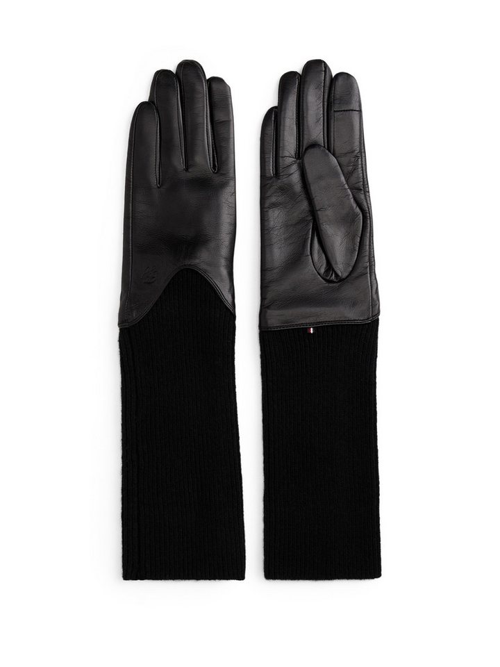 Tommy Hilfiger Lederhandschuhe HERITAGE SCRIPT LTHR GLOVES (2-St) Regular fit von Tommy Hilfiger