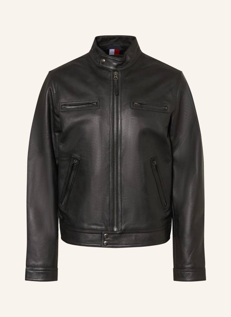 Tommy Hilfiger Lederjacke schwarz von Tommy Hilfiger