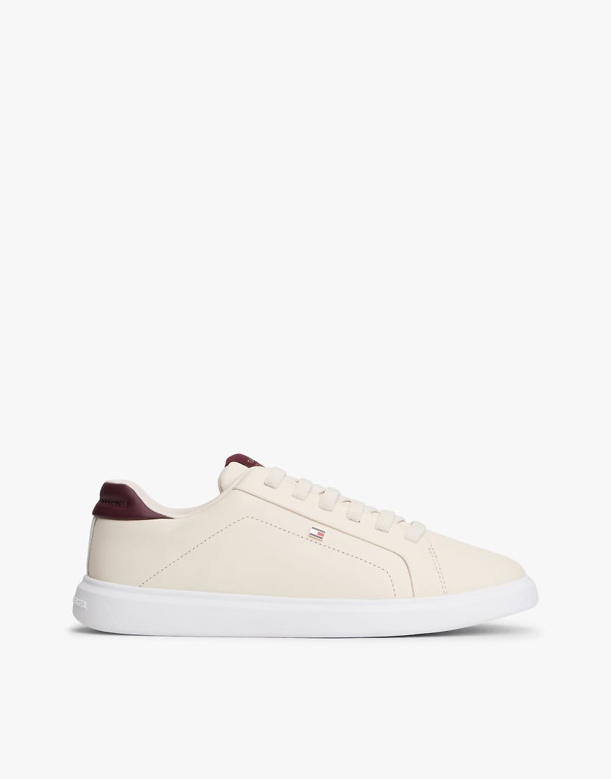 Tommy Hilfiger - Leichte Cupsole-Court-Sneaker aus Leder in Beige-Neutral von Tommy Hilfiger