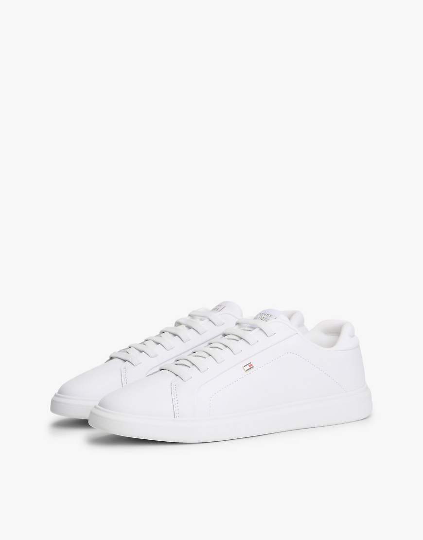 Tommy Hilfiger - Leichte Cupsole-Court-Sneaker aus Leder in Weiß von Tommy Hilfiger