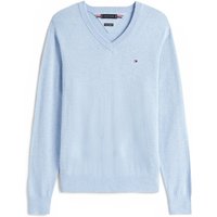 Tommy Hilfiger Leichter Pullover mit Kaschmir und V-Ausschnitt in XL von Tommy Hilfiger