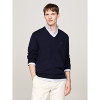 Tommy Hilfiger Leichter Pullover mit Kaschmir und V-Ausschnitt in XXL von Tommy Hilfiger