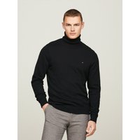 Tommy Hilfiger Leichter Rollkragenpullover mit Kaschmiranteil und kleiner Flag-Stickerei in S von Tommy Hilfiger