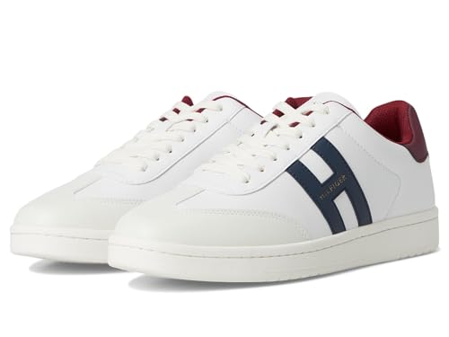Tommy Hilfiger Lerge Sneaker für Herren, Creme/Marineblau/Rouge Rot, 44-44.5 EU Tommy Hilfiger Lerge Sneaker für Herren, Creme/Marineblau/Rouge Rot, 44-44.5 EU von Tommy Hilfiger
