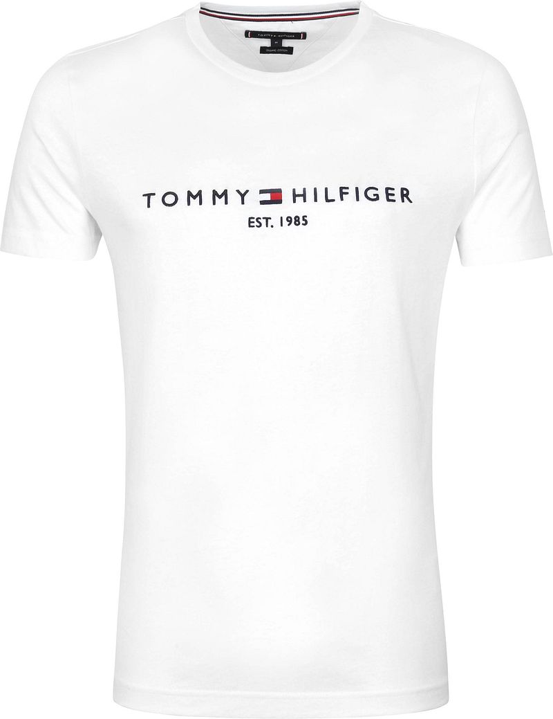 Tommy Hilfiger Logo T-Shirt Weiß - Größe L von Tommy Hilfiger