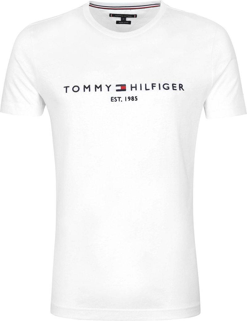 Tommy Hilfiger Logo T-Shirt Weiß - Größe L von Tommy Hilfiger