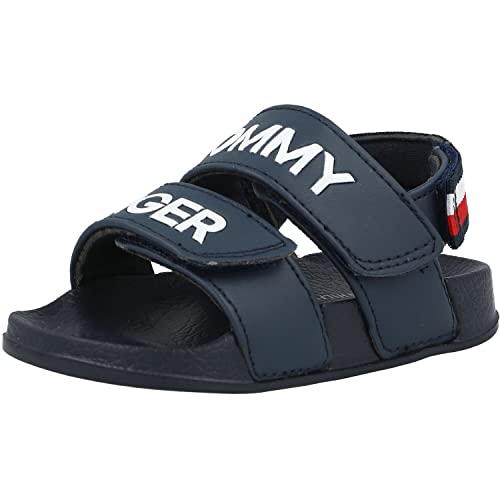 Tommy Hilfiger Logo Velcro Badesandale Synthetik Logoprint Sandale badeschuh von Tommy Hilfiger