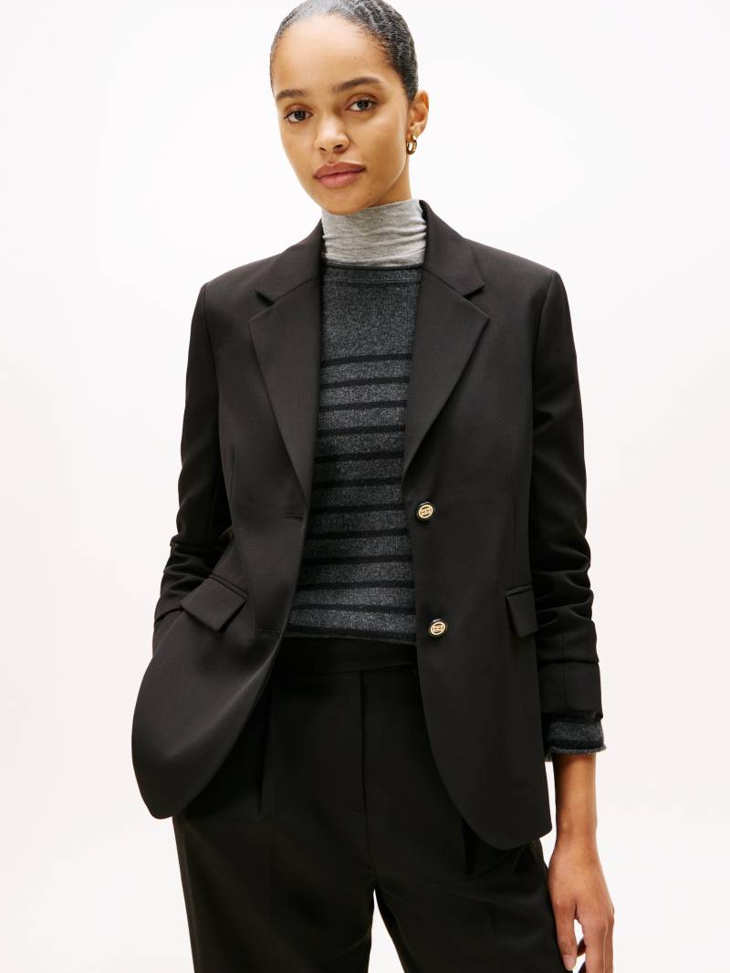 Tommy Hilfiger Longblazer "TIMELESS WOOL REG STRT SB BLAZER" mit Wolle von Tommy Hilfiger