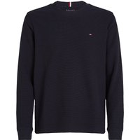 Tommy Hilfiger Longsleeve mit Waffelstruktur, Regular Fit in L von Tommy Hilfiger