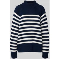 Tommy Hilfiger Loose Fit Strickpullover aus reiner Baumwolle in Marine, Größe XL von Tommy Hilfiger