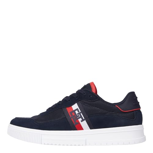 Tommy Hilfiger Low Sneaker Supercup Mix, 11-Deutsch:44, Color:blau von Tommy Hilfiger