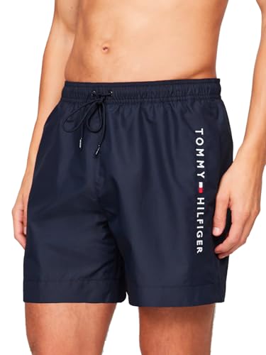 Tommy Hilfiger Herren Badeshorts Medium Drawstring Mittelland, Blau (Desert Sky), XXL von Tommy Hilfiger