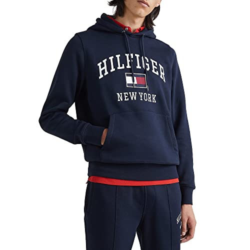 TOMMY HILFIGER - Men's regular hoodie with bold logo - Size L von Tommy Hilfiger