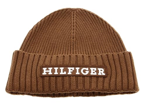 Tommy Hilfiger MONOTYPE BEANIE, BROWN, braun(gwj), Gr. OS von Tommy Hilfiger