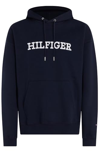 Tommy Hilfiger MONOTYPE EMBRO HOODIE, BLUE, blau(dw (5)), Gr. M von Tommy Hilfiger