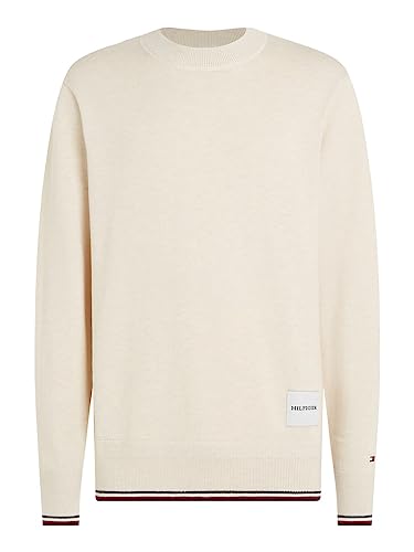 Tommy Hilfiger MONOTYPE GS TIPPED CREW NECK, beige(acbeige), Gr. 3XL von Tommy Hilfiger