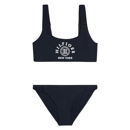 Tommy Hilfiger Mädchen Bikini Bralette Bikini-Set, Blau (Desert Sky), 12-14 Jahre von Tommy Hilfiger