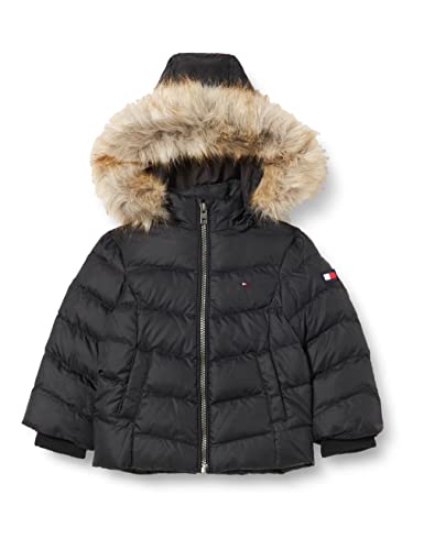 Tommy Hilfiger Mädchen ESSENTIAL DOWN JACKET Jacke, Schwarz, 18 Monate von Tommy Hilfiger