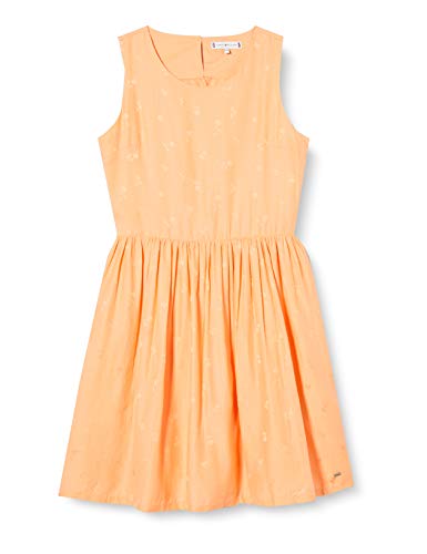 Tommy Hilfiger Mädchen Eid Open Back Dress Slvls Kleid, Orange (Melon SC1), 14 Jahre (Herstellergröße: 14) von Tommy Hilfiger
