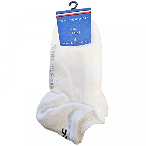 Tommy Hilfiger Unisex Kinder Th Children Sneaker 2p Socken, Weiß, 35-38 EU von Tommy Hilfiger