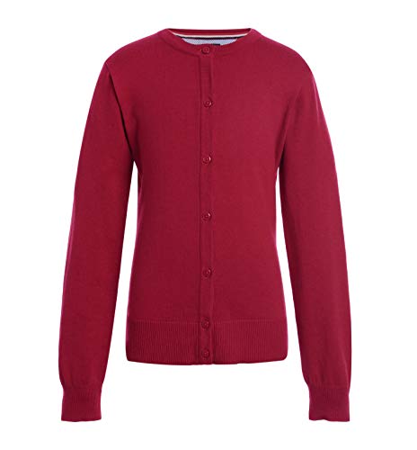 Tommy Hilfiger Mädchen Girls Cardigan Sweater Cardiganpullover, rot, S von Tommy Hilfiger