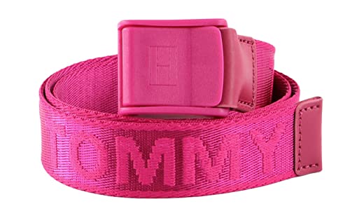 Tommy Hilfiger Mädchen Girls Webbing Belt AW0AW13451 Gürtel, Rosa (Eccentric Magenta), L-XL von Tommy Hilfiger