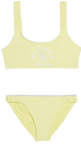 Tommy Hilfiger Mädchen Set UG0UG00729 Bralette, Gelb (Yellow Tulip), 10-12 Jahre von Tommy Hilfiger