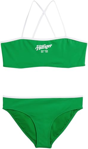 Tommy Hilfiger Mädchen Bikini Set Bralette, Grün (Radiant Green), 14-16 Jahre von Tommy Hilfiger