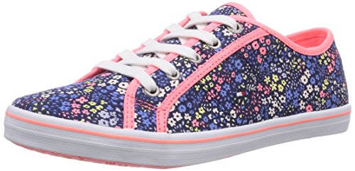 Tommy Hilfiger Slater 6F-1, Mädchen Sneakers, Blau (FLORAL Print 932), 28 EU von Tommy Hilfiger