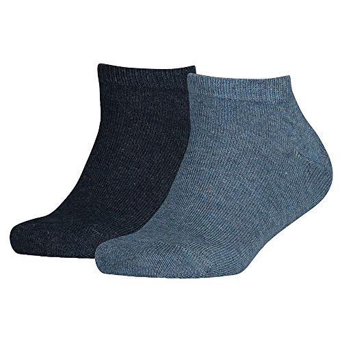 Tommy Hilfiger Jungen Sneakersocken TH CHILDREN SNEAKER, 2er Pack, Einfarbig, Gr. 27 (Herstellergröße: 27-30), Blau (jeans 356) von Tommy Hilfiger