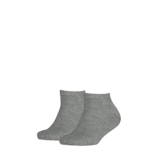 Tommy Hilfiger Jungen Sneakersocken TH CHILDREN SNEAKER, 2er Pack, Einfarbig, Gr. 27 (Herstellergröße: 27-30), Grau (middle grey melange 758) von Tommy Hilfiger