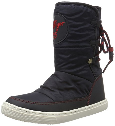 Tommy Hilfiger W3285OOLIE JR 1C2, Mädchen Kurzschaft Schlupfstiefel, Blau (Midnight 403), 34 EU (2 Kinder UK) von Tommy Hilfiger